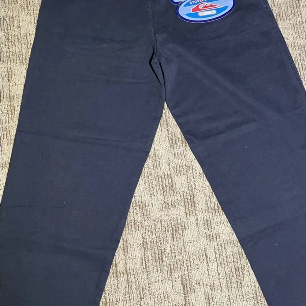 Vintage Y2K Men’s Quiksilver Double Barrel Wide Leg Black Pants - Picture 4 of 4